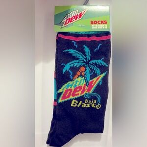Fun Novelty Socks Featuring Mountain Dew Brand
